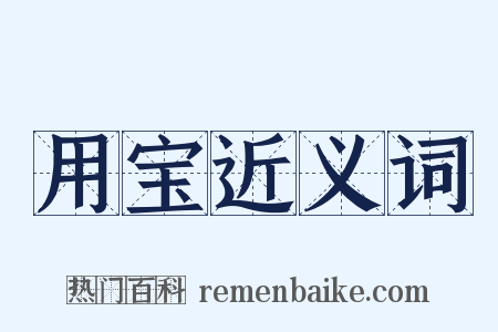 用宝近义词是什么意思的图片